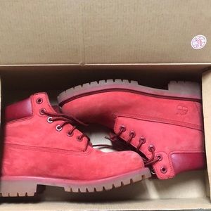 Red Timberland Boots